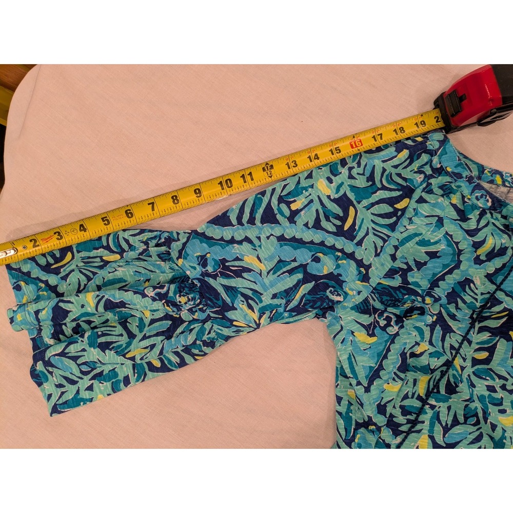 Lilly Pulitzer Dress Womens M Del Lago Tunic Tassel Midnight Cove Blue Print NWT - Picture 15 of 16